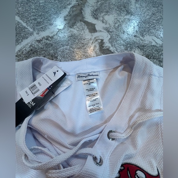 Tommy Bahama white Tampa Bay Buccaneers Island Cays Lace-Up Dress - Picture 5 of 9